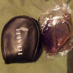 High Fashion Fast Cars. Deadstock Foldable Ferarri Sunglasses. Made In Italy